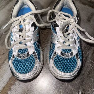 Saucony Blue and White Kids Running Sneakers